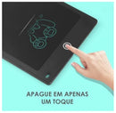 Lousa Mágica LCD 8,5” Infantil para Desenhar e Escrever com Botão de Apagar