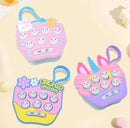 Mini Console de Jogos Pop It com Sons – Chaveiro Antiestresse Interativo