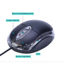 Mouse Óptico com Fio HMaston LEY-28 LED USB Ergonômico para PC e Notebook