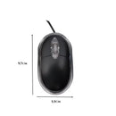 Mouse Óptico com Fio HMaston LEY-28 LED USB Ergonômico para PC e Notebook
