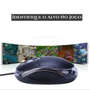 Mouse Óptico com Fio HMaston LEY-28 LED USB Ergonômico para PC e Notebook