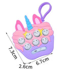 Mini Console de Jogos Pop It com Sons – Chaveiro Antiestresse Interativo