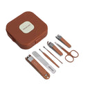 Kit Manicure e Pedicure 8 Peças em Aço Inoxidável – Conjunto Profissional Portátil