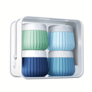 Potes de Silicone para Viagem — 30ml com Bolsa Transparente