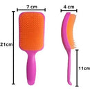 Escova Desembaraçadora Raquete Flexível Anti Quebra Massageadora