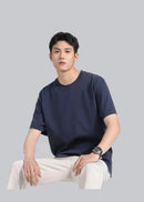 Camiseta Masculina Plus Size Algodão Mercerizado Manga Curta