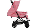 Carrinho de Bebê Stillo Supremo Rosa Gatinho Reclinável com Função Berço até 15kg
