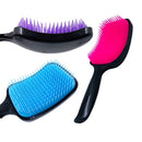 Escova Desembaraçadora Raquete Flexível Anti Quebra Massageadora