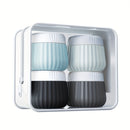 Potes de Silicone para Viagem — 30ml com Bolsa Transparente